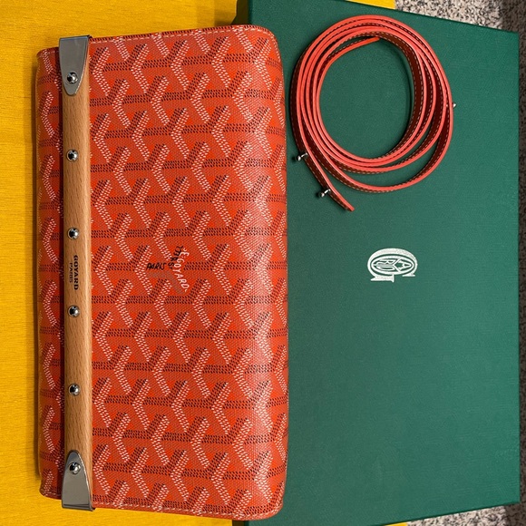 Goyard Handbags - Goyard Monte Carlo Clutch Coated Canvas